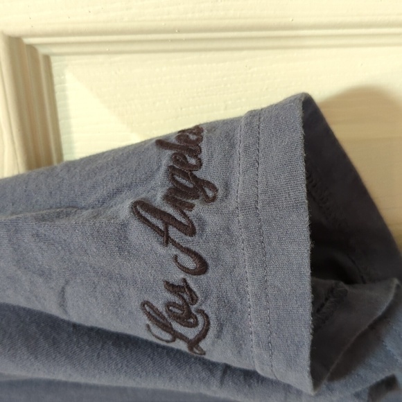 Hollister Men's Cotton Short Sleeve Tech Logo 70's Court side Ringer - Picture 3 of 8